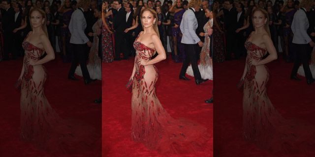 Jennifer Lopez at the 2015 Met Gala, themed 'China: Through The Looking Glass.' (Photo by Axelle/Bauer-Griffin/FilmMagic via Getty)