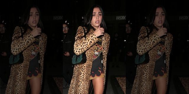 Earlier on Monday, Lourdes Leon attended in Burberry fashion show. 