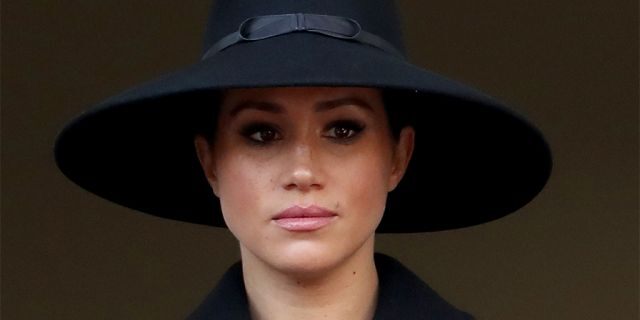 Meghan, Duchess of Sussex attends the annual Remembrance Sunday memorial at The Cenotaph on November 10, 2019.