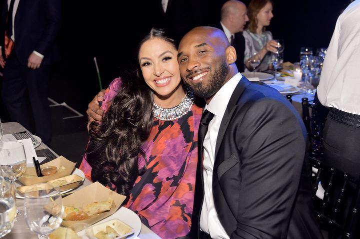 Vanessa and Kobe Bryant attend the 2019 Baby2Baby Gala presented by Paul Mitchell on Nov. 9, 2019, in Los Angeles.