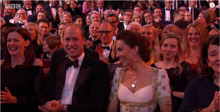 The Duke and Duchess of Cambridge at the BAFTAs.