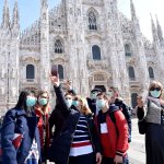 Tourists in Milan