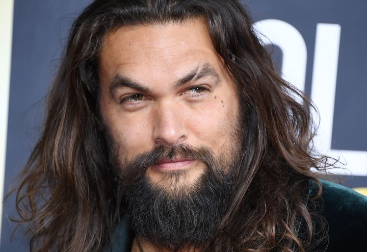 Jason Momoa looking his usual self as he attends the 77th Annual Golden Globe Awards.