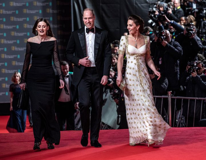 The duke and duchess making their grand entrance.&nbsp;