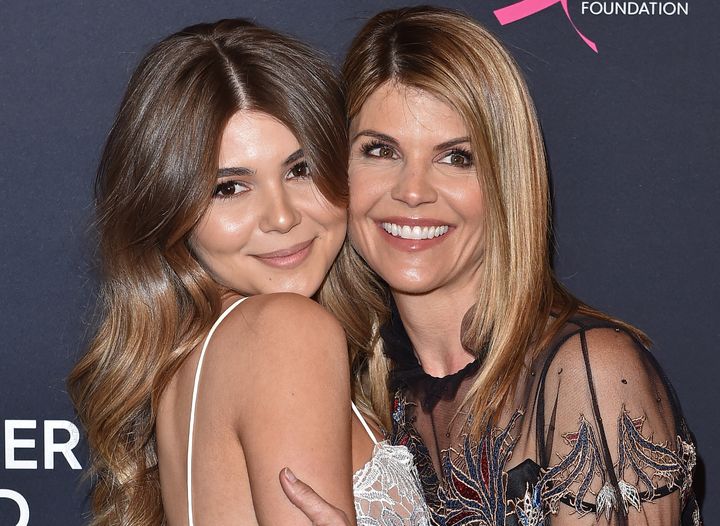 Olivia Jade Giannulli, left, and her mother&nbsp;Lori Loughlin pictured at a benefit evening in 2018.