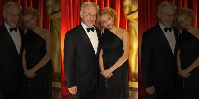 Steven Spielberg and daughter Mikaela at the 81st annual Academy Awards.