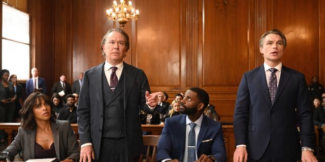 Megalyn Echikunwoke, Timothy Hutton, Mo McRae and guest star Daniel Cosgrove in the Season Finale episode of "Almost Family."