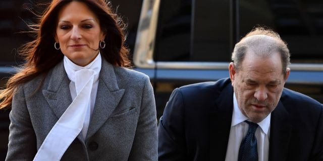 Harvey Weinstein with his lawyer Donna Rotunno.