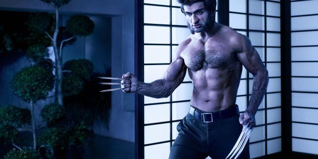 Kumail Nanjiani paying tribute to Hugh Jackman as Wolverine. 