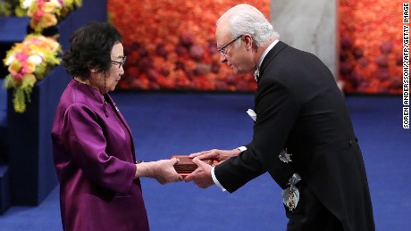 Chinese scientist Tu Youyou was awarded the Nobel Prize for Medicine in 2015.
