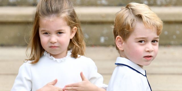 Charlotte and George attend Thomas’s Battersea school in London. (Photo by Pool/Max Mumby/Getty Images)