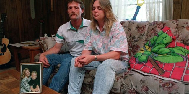 Pam Hobbs, with husband, Terry, hopes people will remember the life of her son, Steve Branch, and not only his death, circa 1993.