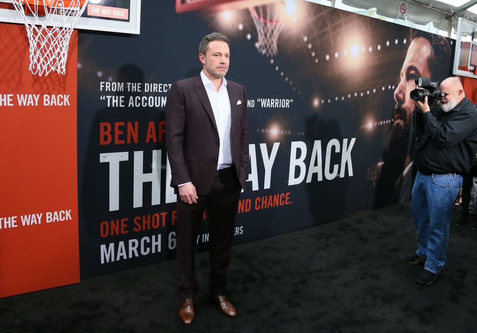 Ben Affleck on the red carpet for the premiere of "The Way Back" in Los Angeles on March 1, 2020.