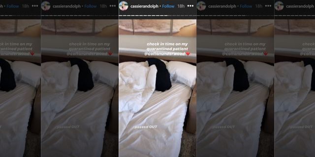 Cassie Randolph offered fans an update on Colton Underwood's condition.