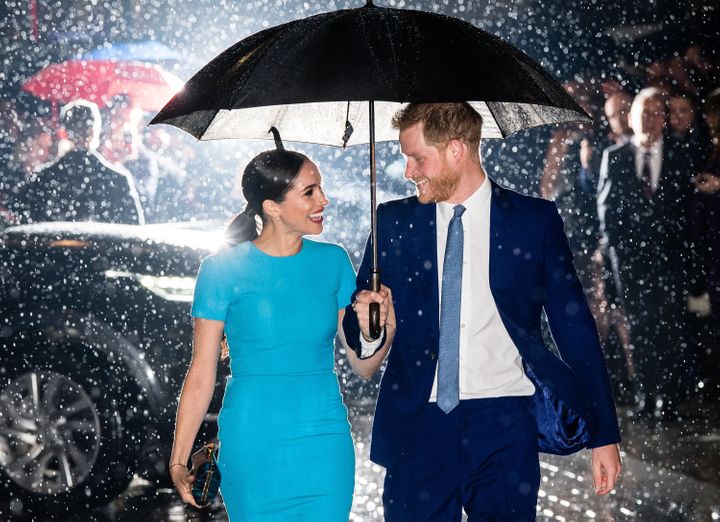 The Duke and Duchess of Sussex attend the Endeavour Fund Awards at Mansion House on March 5 in London.