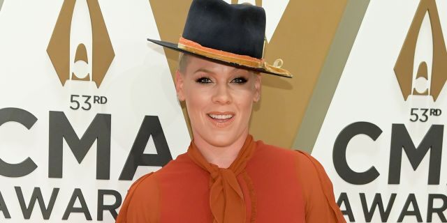 Pink at the 53rd annual CMA Awards. (Photo by Jason Kempin/Getty Images)