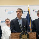 New York Governor Andrew Cuomo doing