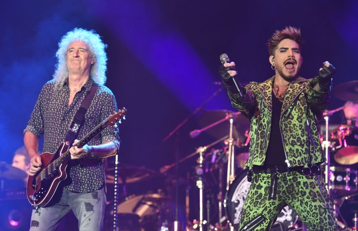 Queen and Adam Lambert perform at Fire Fight Australia, a concert for National Bushfire Relief in Sydney on Feb. 16, 2020.