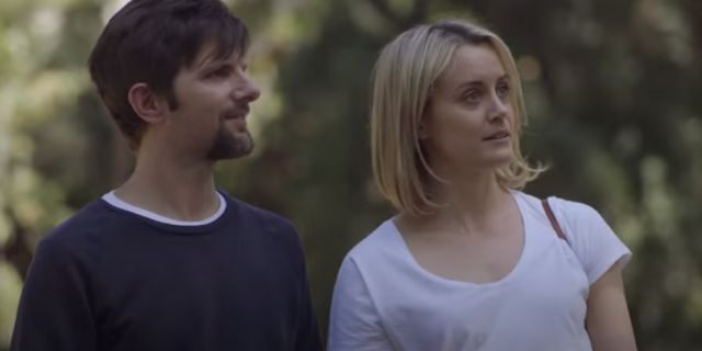 Adam Scott and Taylor Schilling star in this 2015 film. 