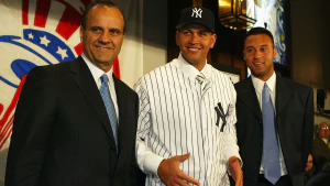 Manager Joe Torre, Alex Rodriguez and Derek Jeter theGrio.com