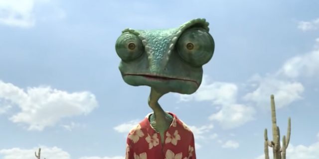 Johnny Depp voices the character of Rango.