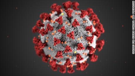 This illustration, created at the CDC, shows the spikes that adorn the outer surface of the virus.
