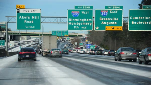 Cars on Atlanta highway theGrio.com