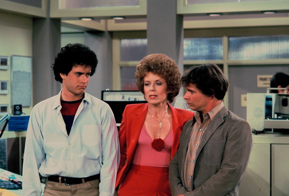 Tom Hanks, Holland Taylor and Peter Scolari in the "Bosom Buddies" pilot.