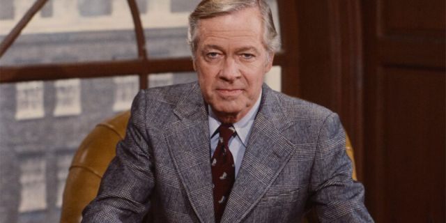 Forrest Compton appearing on the soap opera 'Edge of Night,' circa 1984.