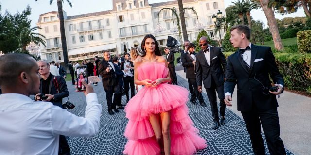  Kendall Jenner attends the amfAR Cannes Gala 2019 in France.