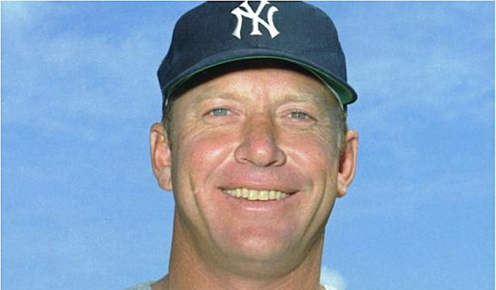 Mickey Mantle, pictured in 1966, attempted a lewd come-on that is chronicled in a sportswriter's memoir.