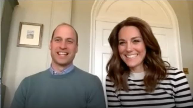 The Duke and Duchess of Cambridge during an interview with the BBC on Friday.