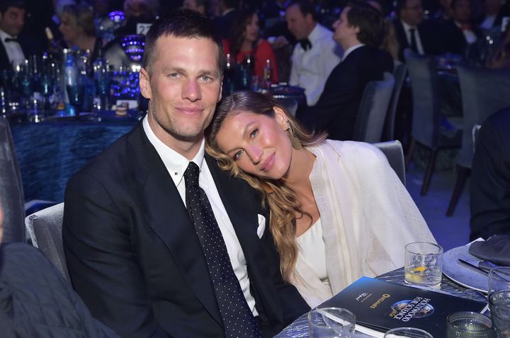 Tom Brady and Gisele B&uuml;ndchen at an event in February 2019.