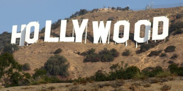 The Hollywood sign in Hollywood, Los Angeles, California, in 2017. 