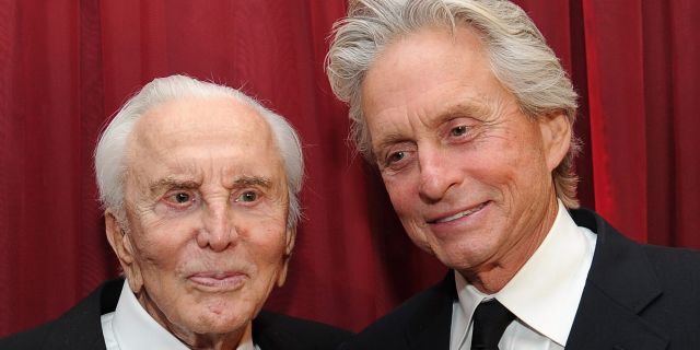 Kirk Douglas and Michael Douglas attend SBIFF's 2011 Kirk Douglas Award for Excellence In Film honoring Michael Douglas at the Biltmore Four Seasons on October 13, 2011 in Santa Barbara, Calif. 