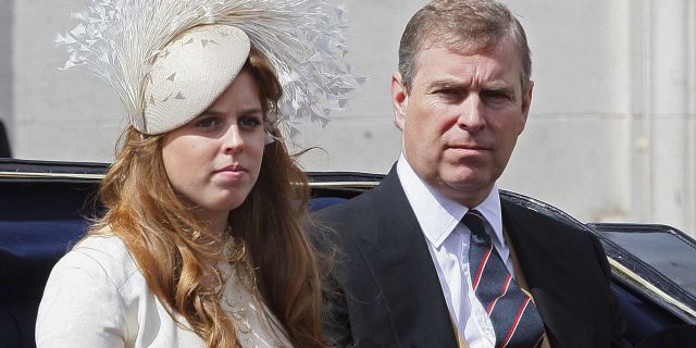 Prince Andrew, Duke of York, with his daughter Princess Beatrice.