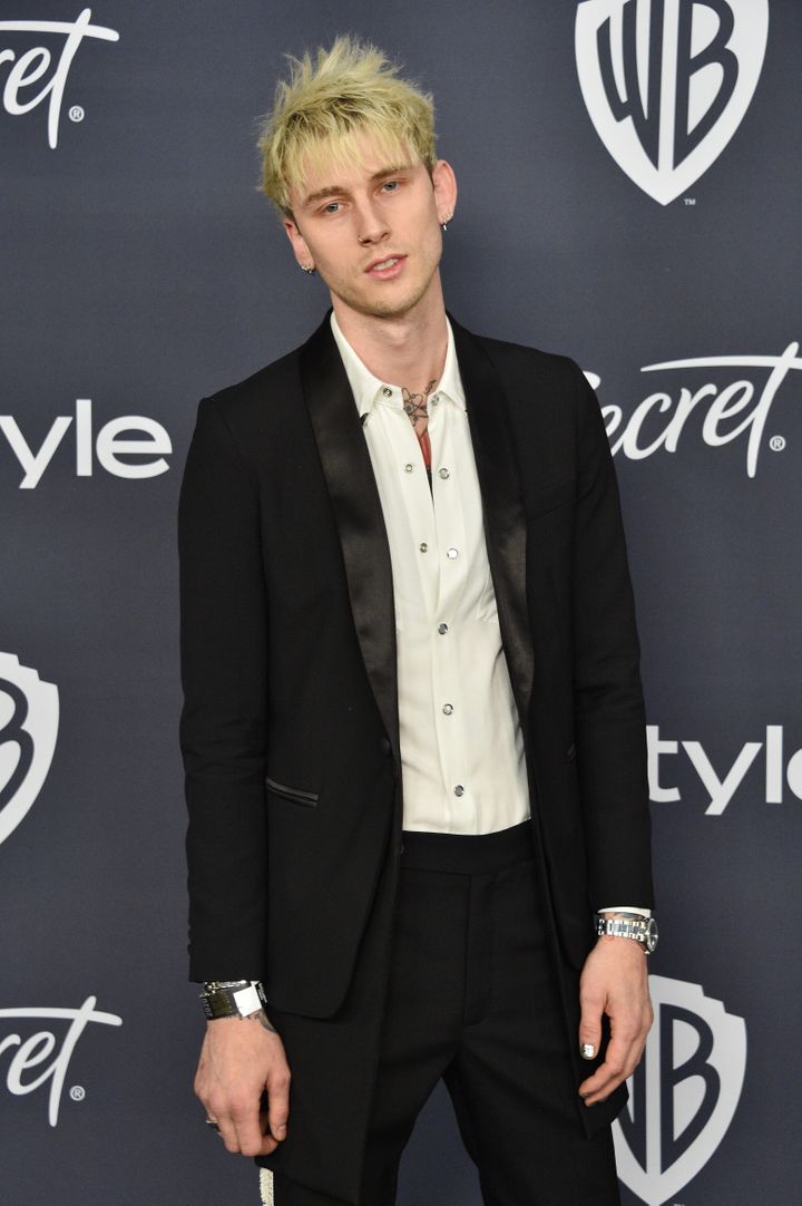 Machine Gun Kelly attends the 21st annual Warner Bros. and InStyle Golden Globe After Party at The Beverly Hilton Hotel on Ja