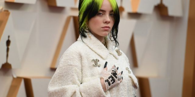 Billie Eilish arrives at the Oscars on Sunday, Feb. 9, 2020, at the Dolby Theatre in Los Angeles.