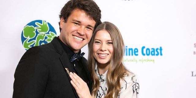 Chandler Powell and Bindi Irwin attend the Steve Irwin Gala Dinner at SLS Hotel on May 4, 2019.
