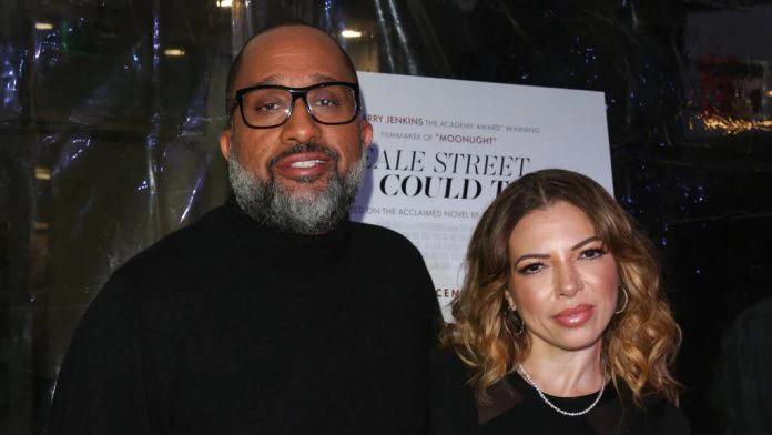 Producer Kenya Barris (L) and Rainbow Edwards-Barris (R) attend the screening of 