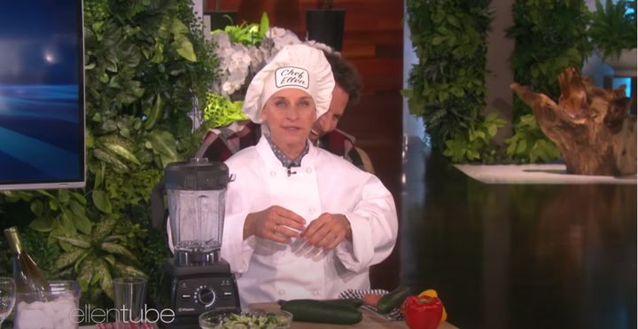 Ellen DeGeneres and Bradley Cooper cook up something in 2015.