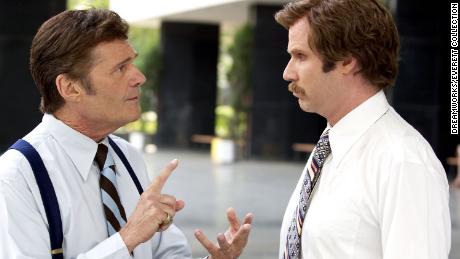 Fred Willard and Will Ferrell in &quot;Anchorman: The Legend of Ron Burgundy.&quot;
