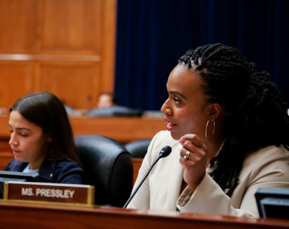 Ayanna Pressley and Alexandria Ocasio-Cortez