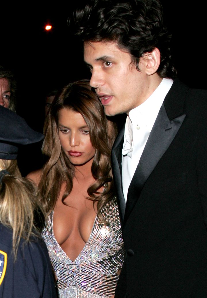 Jessica Simpson and John Mayer attend the&nbsp;"Poiret: King of Fashion" Costume Institute Gala at The Metropolitan Museum of