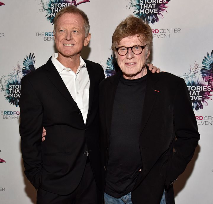 James (left) and Robert Redford (right) have penned a column that criticizes President Donald Trump's handling of the coronav