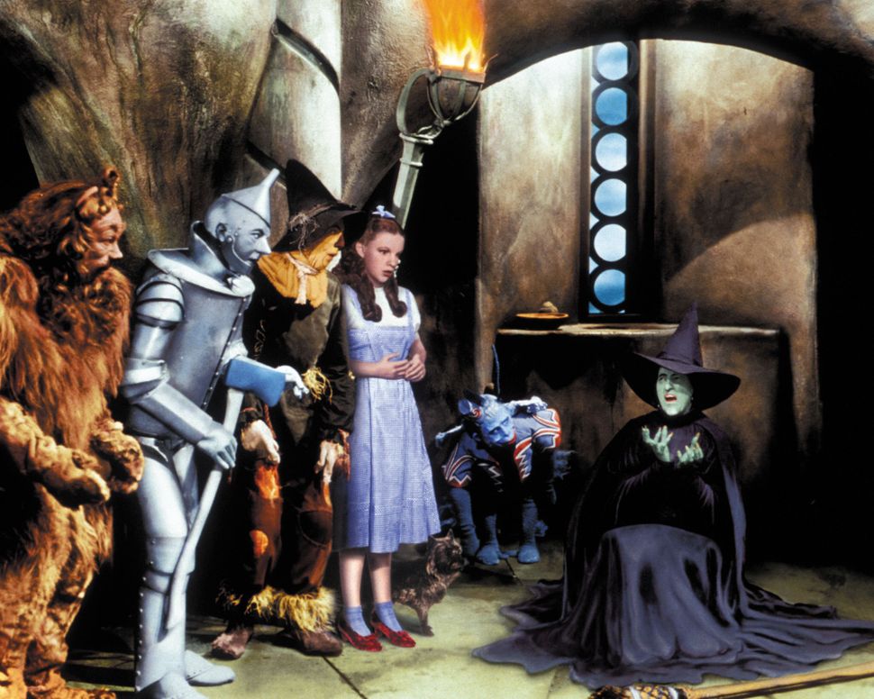 From left: Bert Lahr, Jack Haley, Ray Bolger, Judy Garland and Margaret Hamilton in "The Wizard of Oz."