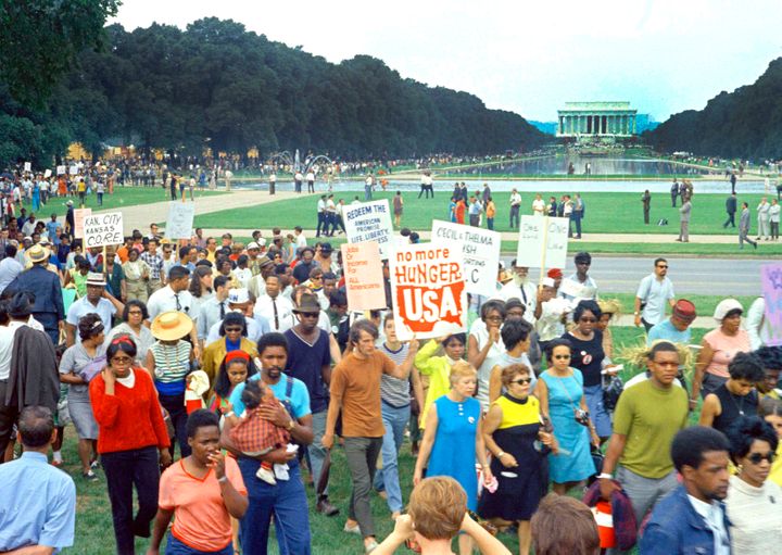 Solidarity Day at the Poor People's Campaign on June 19, 1968, on the National Mall.