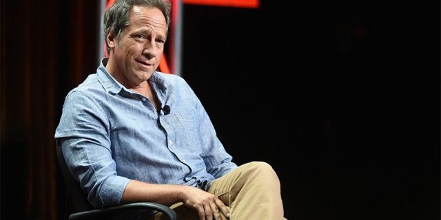 Mike Rowe speaks during the 'Somebody's Gotta Do It' portion of the 2014 TCA Turner Broadcasting Summer Press Tour Presentation at The Beverly Hilton on July 10, 2014, in Los Angeles, Calif.