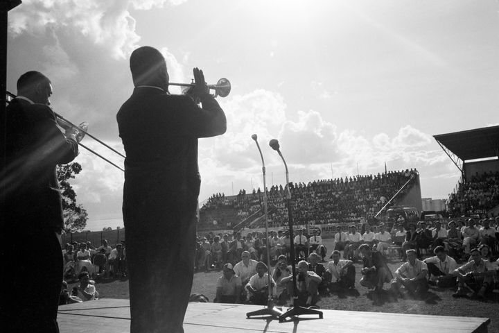 Louis Armstrong performed during a State Department-organized tour of Africa in late 1960. Three years earlier, Armstrong had