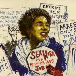 Molly Crabapple, 'A protester at the